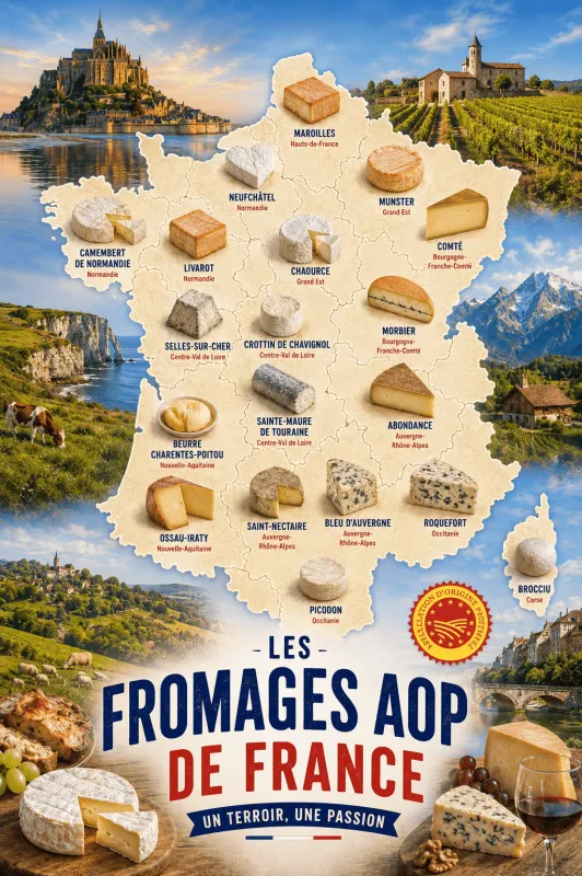 Fromages AOP de France